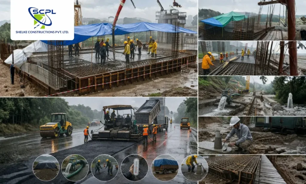 Building Through the Monsoon: RCC and Road Construction Precautions That Work